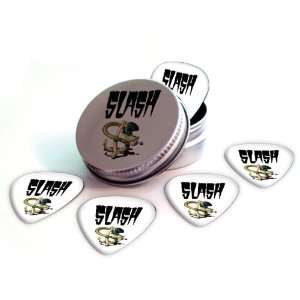  Slash Logo Electric Guitar Picks X 5 (2 Sided Print) in 