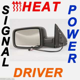 Dodge Driver Side Power Black Signal Lamp Heat Mirror  