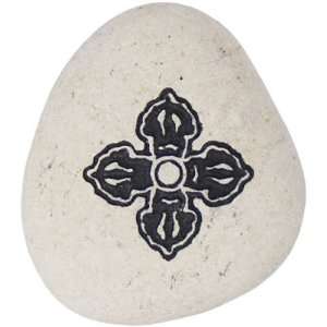    Miniature Mani Stone with Double Vajra Symbol