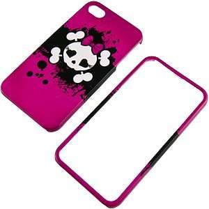  Hot Pink Cutie Skull Protector Case for iPhone 4 & 4S 