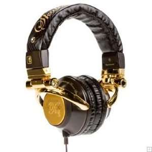 Skull Candy TI Stereo Headphones in Brown /Gold 