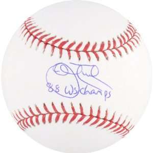  John Tudor Autographed Baseball  Details 88 WS Champs 