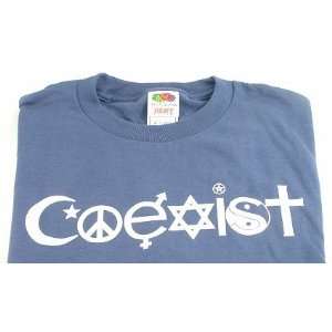  Coexist T Shirt   Small Blue 