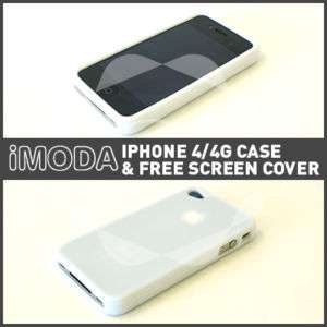 White Silicone skin Back Cover Case For Apple iPhone 4  