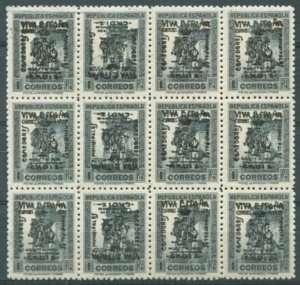 SPAIN CIVIL WAR Block of 12 Uncatalogued Stamps  