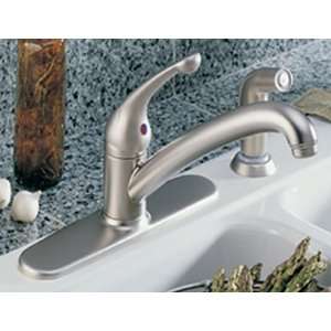  Delta 480 NNWF Pearl Nickel Innovations Kitchen Faucet w/ Spray 