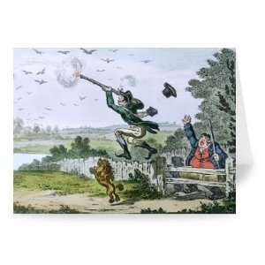  Cockney Sportsmen Shooting Flying, engraved   Greeting 