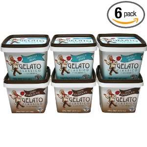 Gelato Classico Combo Pack 3 Count Dark Chocolate and 3 Count Vanilla 