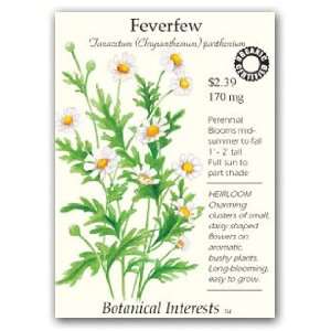  Feverfew Organic Seed Patio, Lawn & Garden