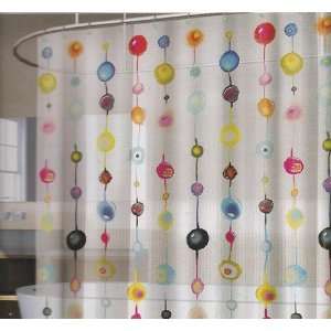 Splash Bath Scintilla Retro Beads Geo Bulbs Multi Color Vinyl Shower 