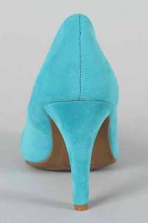 New Classic Comfy Round Toe Med High Heels Pumps Pink Turquoise 