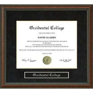  Occidental College (Oxy) Diploma Frame