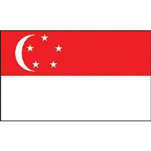  Singapore Flag 3ft x 5ft Patio, Lawn & Garden