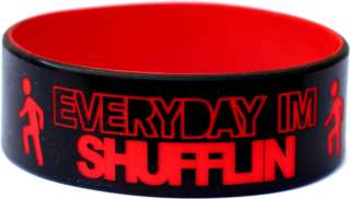   SHUFFLIN Wristband One Inch Every Day Im Shuffling Fat Bands  
