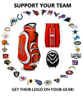 CLEVELAND BROWNS NFL LOGO CART GOLF BAG  MAKE US YOUR 