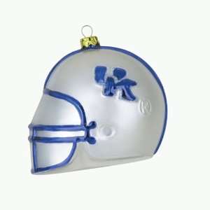  Kentucky Wildcats NCAA Glass Football Helmet Ornament (3 