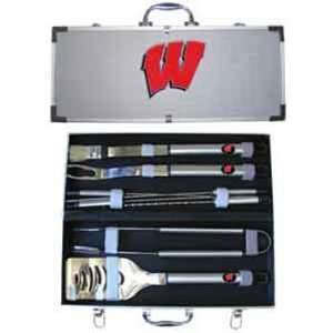  College 8 pc BBQ Set   Wisconsin Badgers Sports 