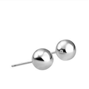  Silver Plated Ball Earrings 