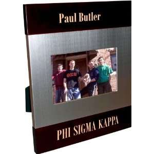  Phi Sigma Kappa Brush Silver Frame 