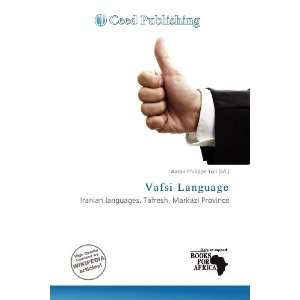  Vafsi Language (9786200950253) Aaron Philippe Toll Books