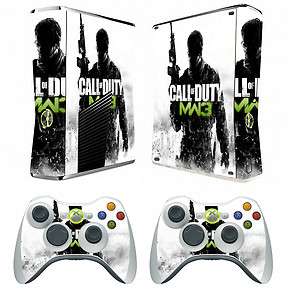 COD MW3 201 vinyl decal Skin Sticker for Xbox360 slim and 2 controller 