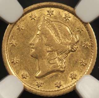 1853 O New Orleans Gold Dollar G$1 AU Details  