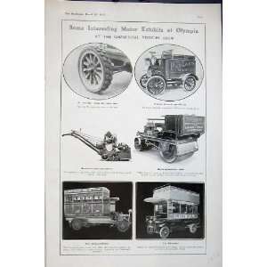  1907 Motor Car Exhibits Olympia Show Electrobus Mower 