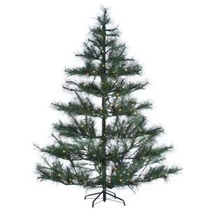  7.5hx76d Thin Needle Pine Tree X267 W/300 Clear Lights 