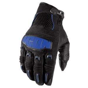  Icon Hooligan 2 Gloves   Medium/Blue Automotive
