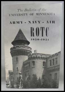 UNIVERSITY OF MINNESOTA ROTC BOOKLET 1950  
