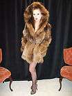 Fur Coat Fox Fur Parka Coat Sable Color Gorgeous & New