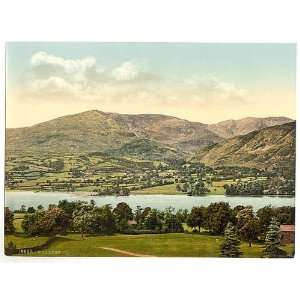 Photochrom Reprint of Coniston, Lake District, England 