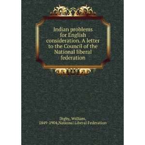 Indian problems for English consideration. A letter to the Council of 