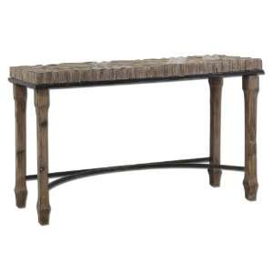  Rustic Weathered Wood Tehama Console Table