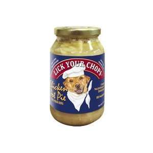  Lick Your Chops All Natural Chicken Pot Pie Dog Food Jar 