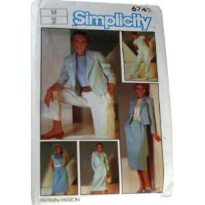  Simplicity 6743 Sewing Pattern Misses Go Everywhere Pants,Skirt 