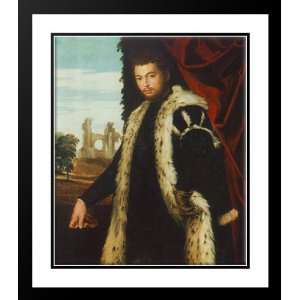  Veronese, Paolo 28x32 Framed and Double Matted Portrait of 