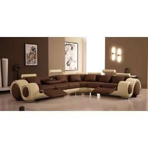  Vig Furniture 4087   Sectional Sofa With Recliners