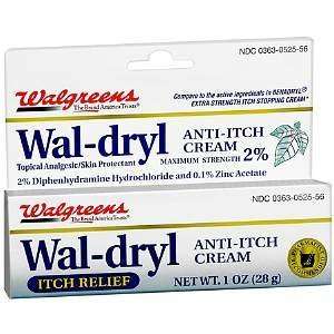   Wal Dryl Anti Itch Cream, 1 oz Health 