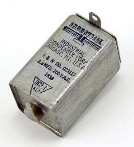Industrial Condenser Corp Can Capacitor 2.3MFD 200VAC  