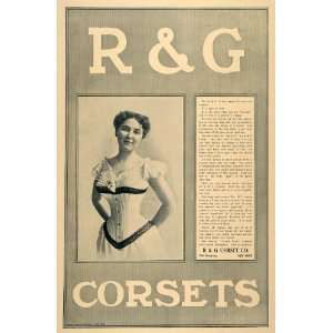  1899 Ad R & G Corsets Victorian Fashion Undergarment Waist 