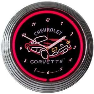  Neonetics 8CORV1 Corvette C1 Neon Clock