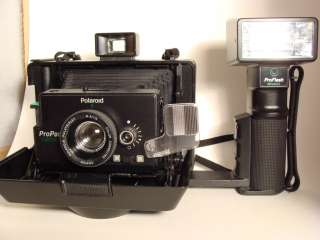 Vintage Polaroid Propack Camera with Side Mounted Flash Takes FP 100c 