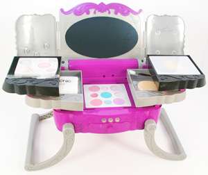 The BChic Vanity holds a complete set of makeup and has a mirror that 