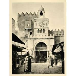  1937 Bab Diwan Gate Sfax Tunisia Photogravure Hurlimann 