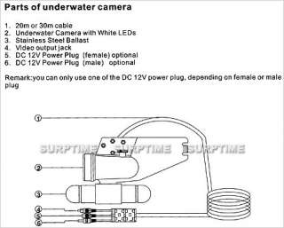   Sharp CCD Underwater Fishing Video Camera System 7 LCD Monitor  