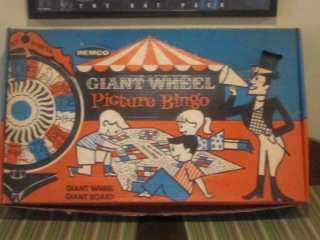 Vintage 1950s Remco Giant Wheel Picture Bingo complete  