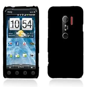  Solid Black Hard Protector Back Cover Case For HTC EVO 3D 