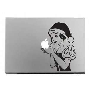  Xmas Snow White Black Macbook Decal Mac Apple skin sticker 