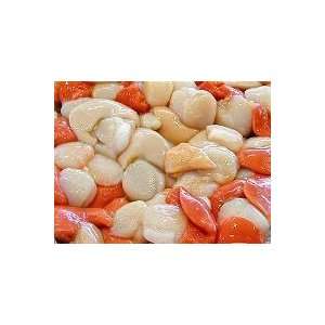 Fresh Sea Scallops with Roe, (2lbs, serves 4)  Grocery 